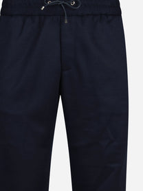 Pantalone jogging con coulisse blu - vista posteriore