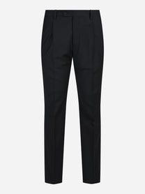 Pantalone sartoriale con risvolto nero - vista frontale