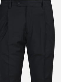 Pantalone sartoriale con risvolto nero - vista posteriore