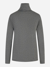Dolcevita grigio in viscosa stretch a maniche lunghe - Universel Sport Chic