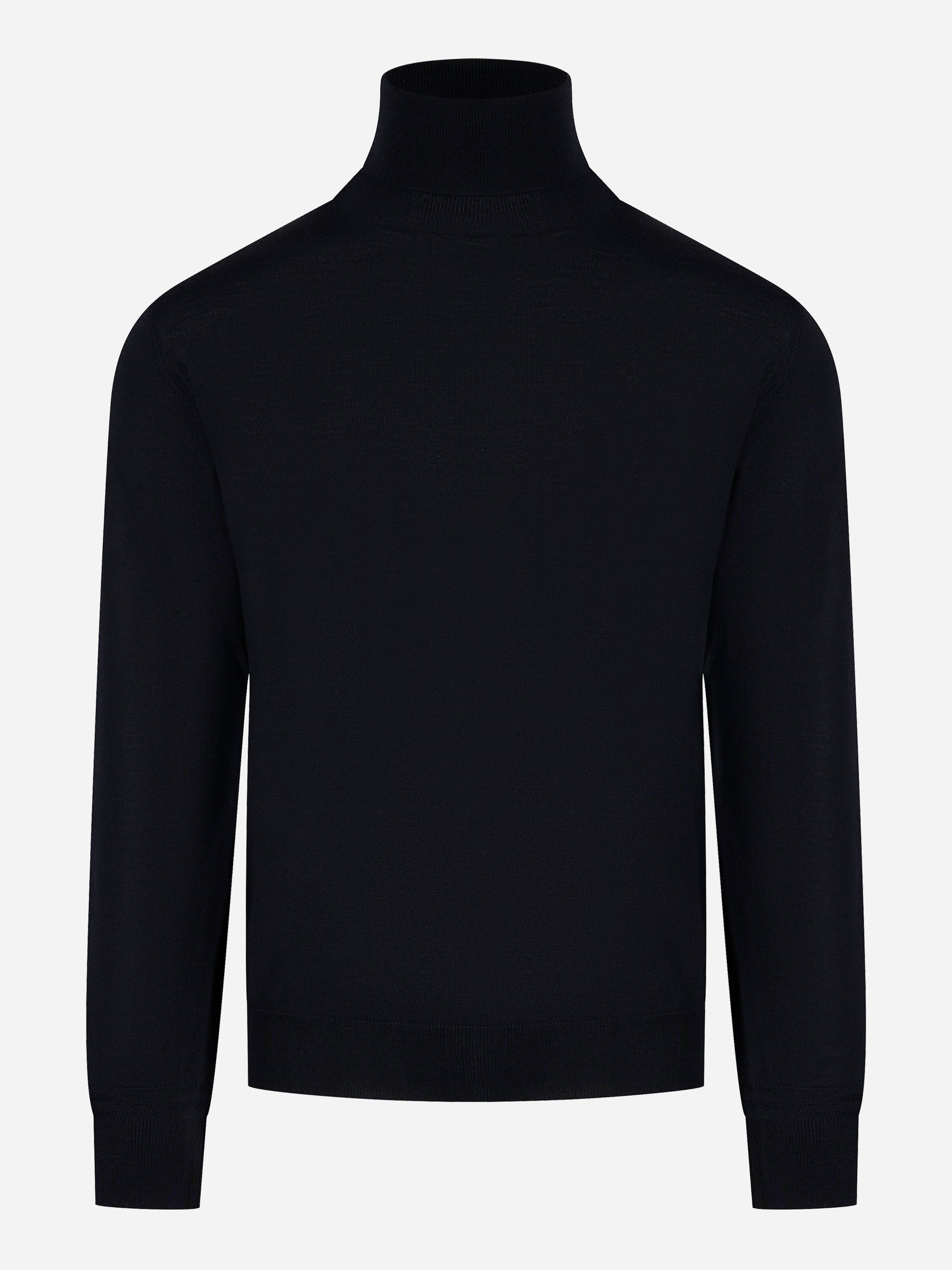 Dolcevita in lana vergine blu navy PT TORINO - fronte