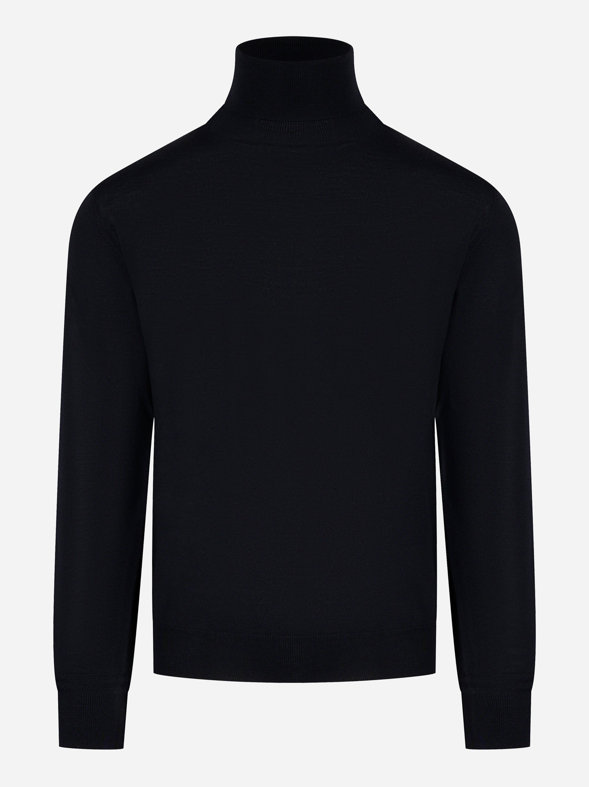 Dolcevita in lana vergine blu navy PT TORINO - fronte