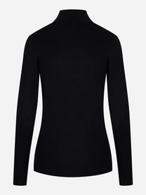 Dolcevita nero in viscosa stretch Dondup vista retro