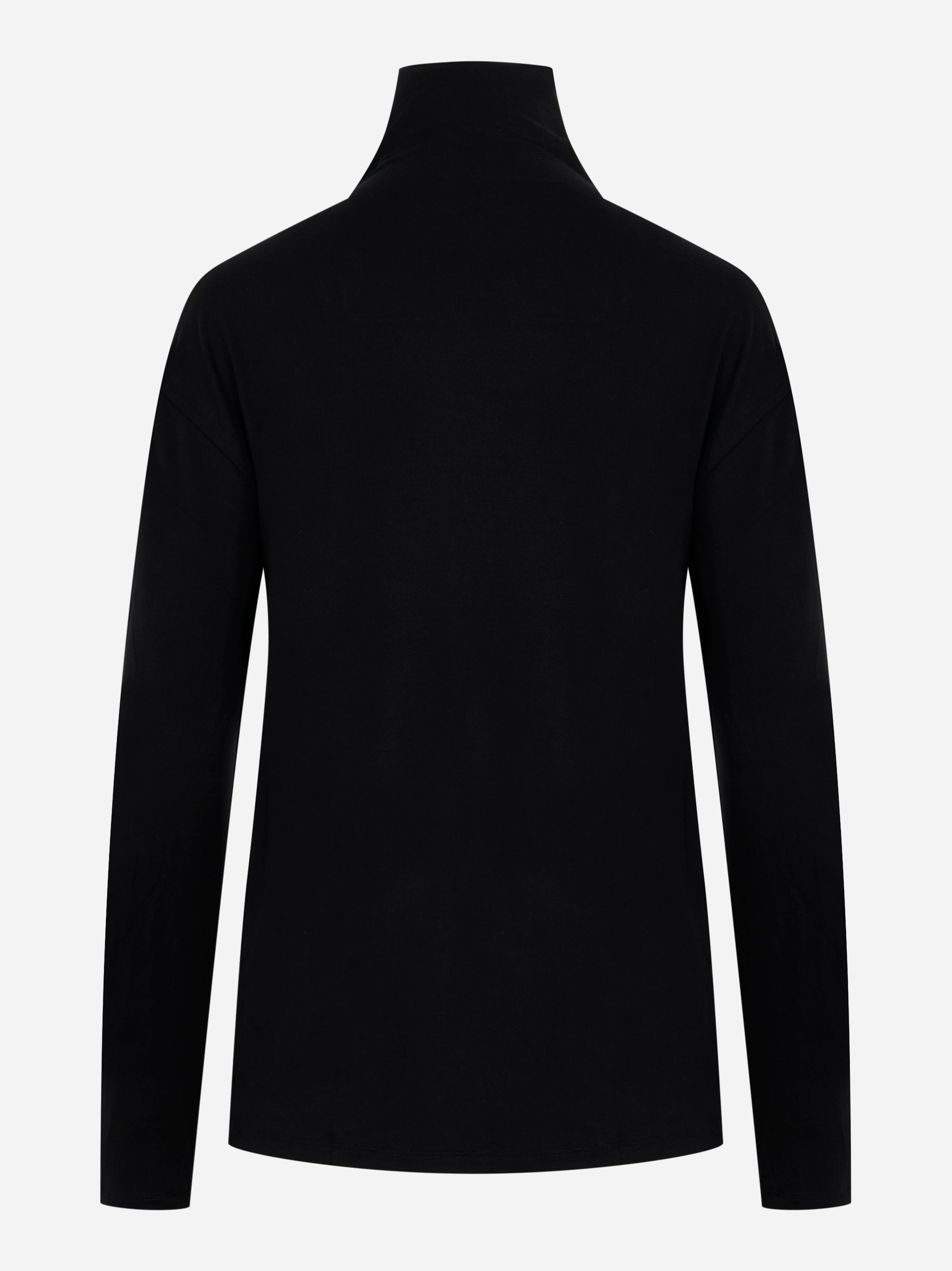 Dolcevita nero in viscosa stretch UNIVERSEL SPORT CHIC – vista posteriore