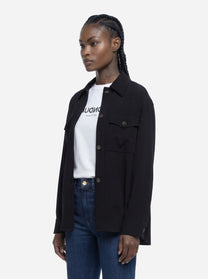 Camicia in viscosa nera