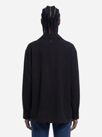 Camicia in viscosa nera