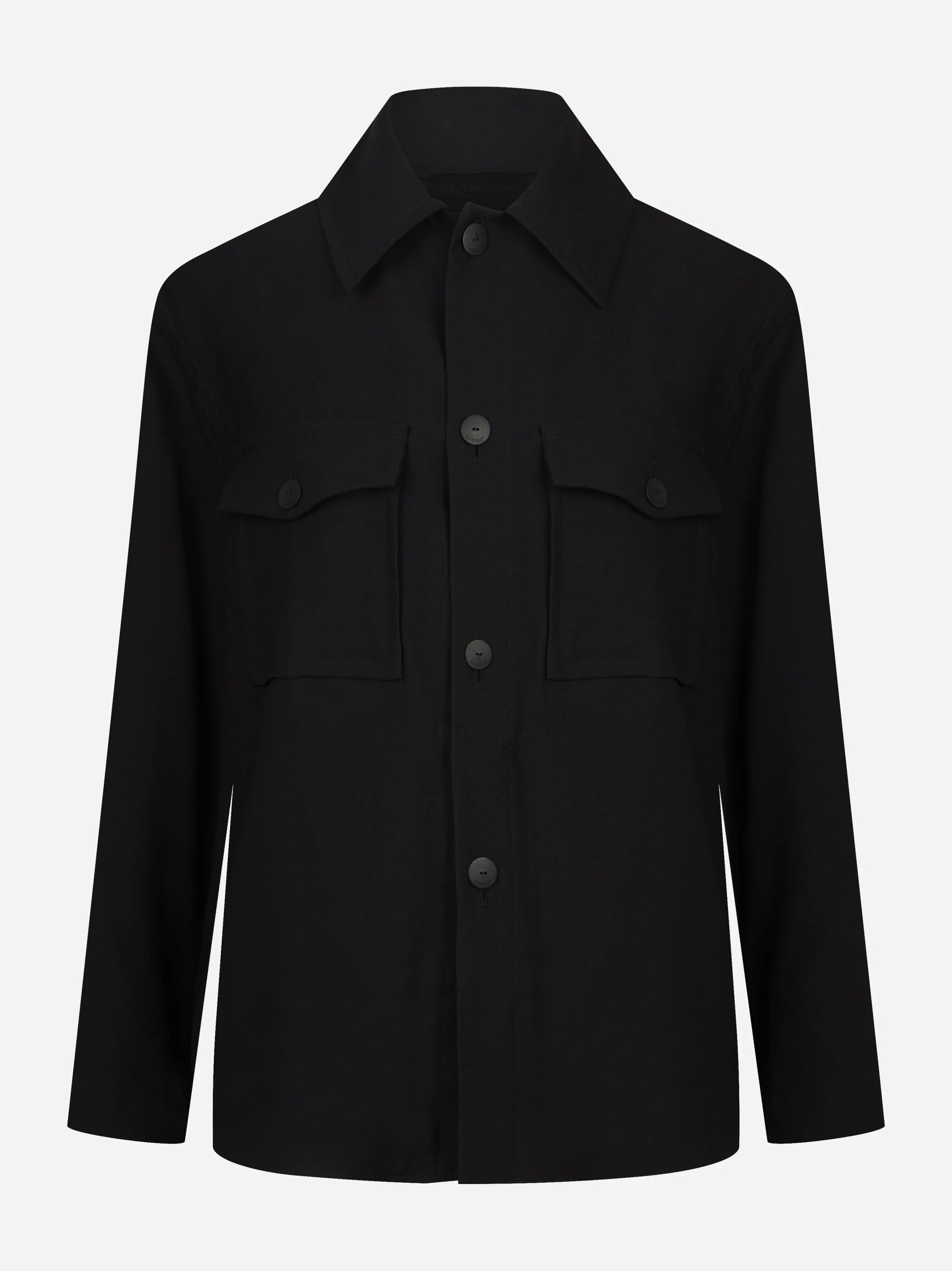 Camicia in viscosa nera