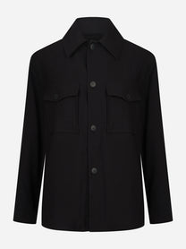 Camicia in viscosa nera