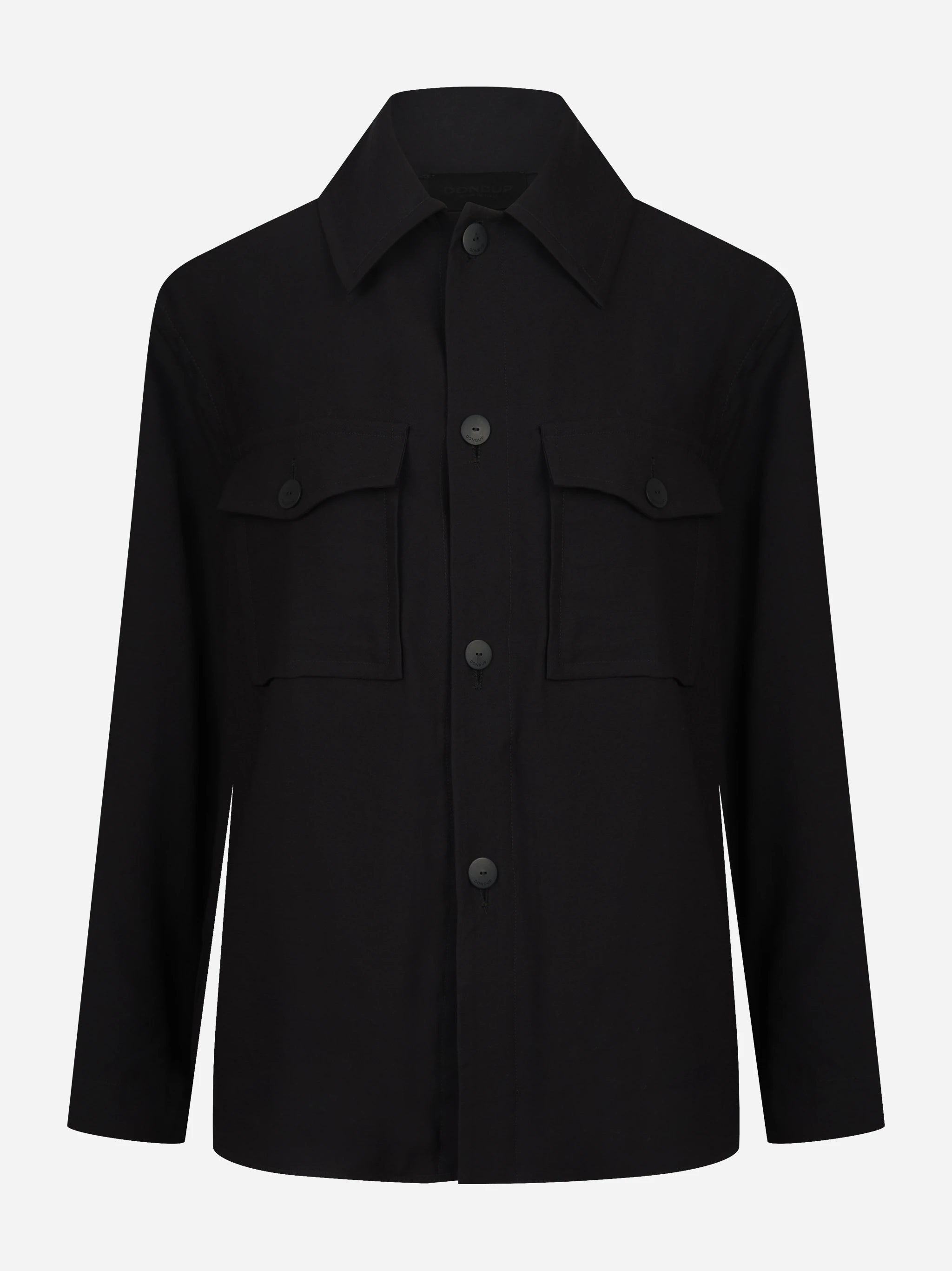 Camicia in viscosa nera