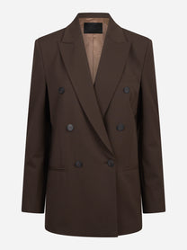 Blazer doppiopetto regular in gabardine di lana