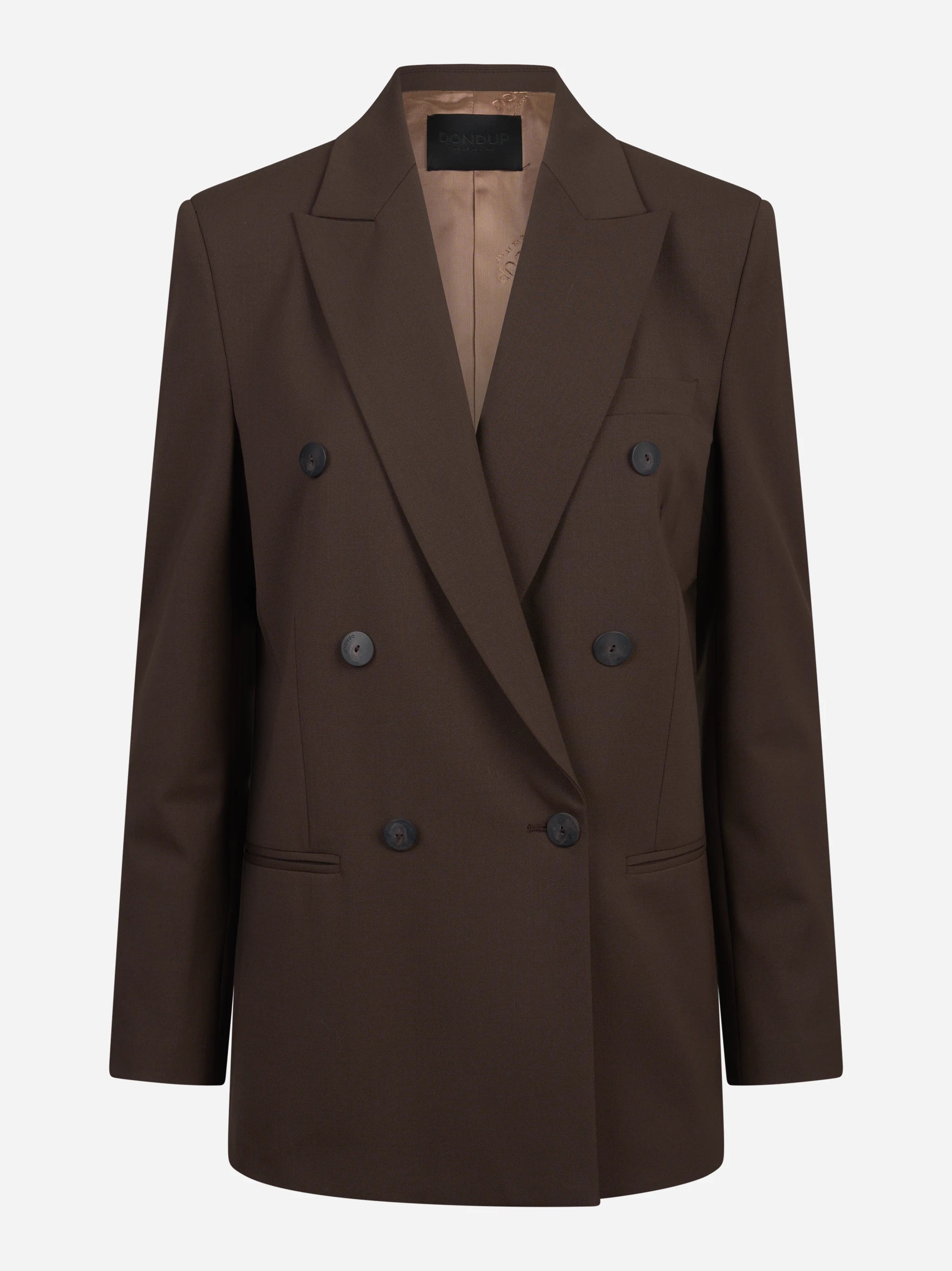 Blazer doppiopetto regular in gabardine di lana