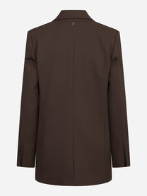 Blazer doppiopetto regular in gabardine di lana