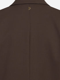 Blazer doppiopetto regular in gabardine di lana