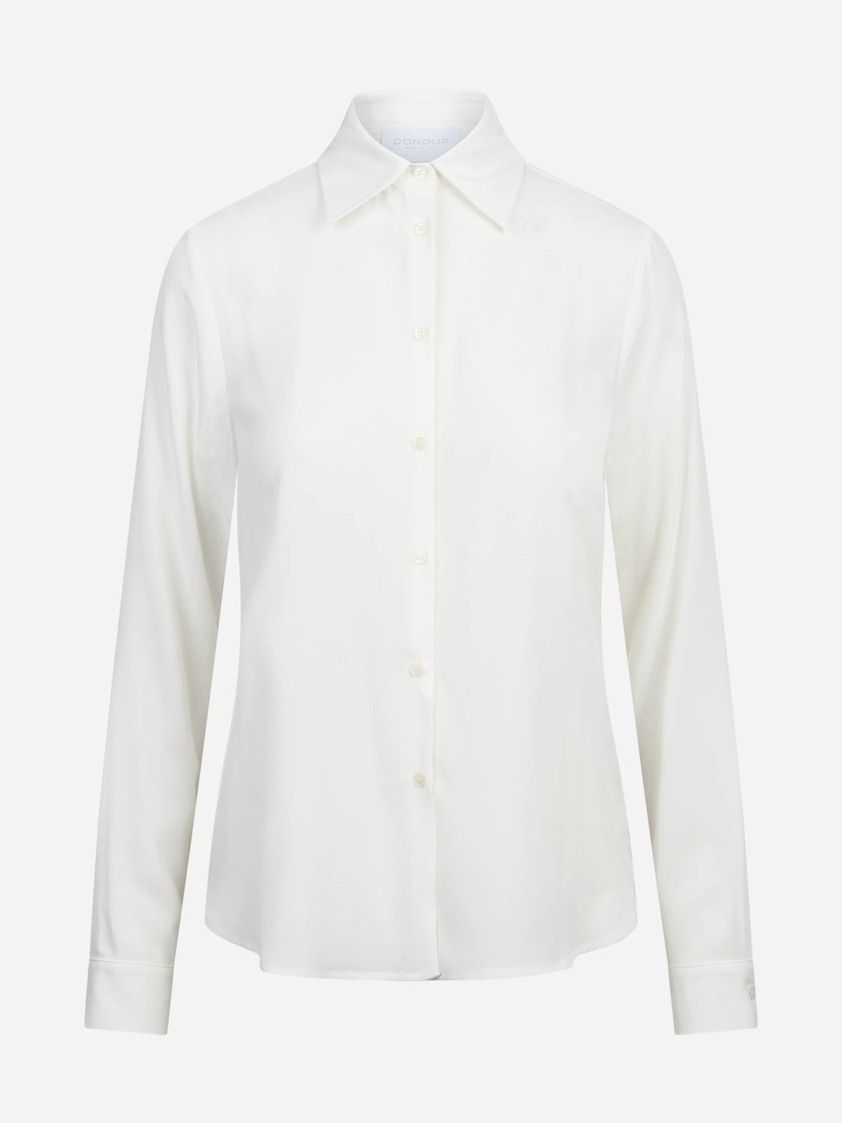 Camicia regular fit in crêpe de Chine misto seta DONDUP – immagine 1 di 3