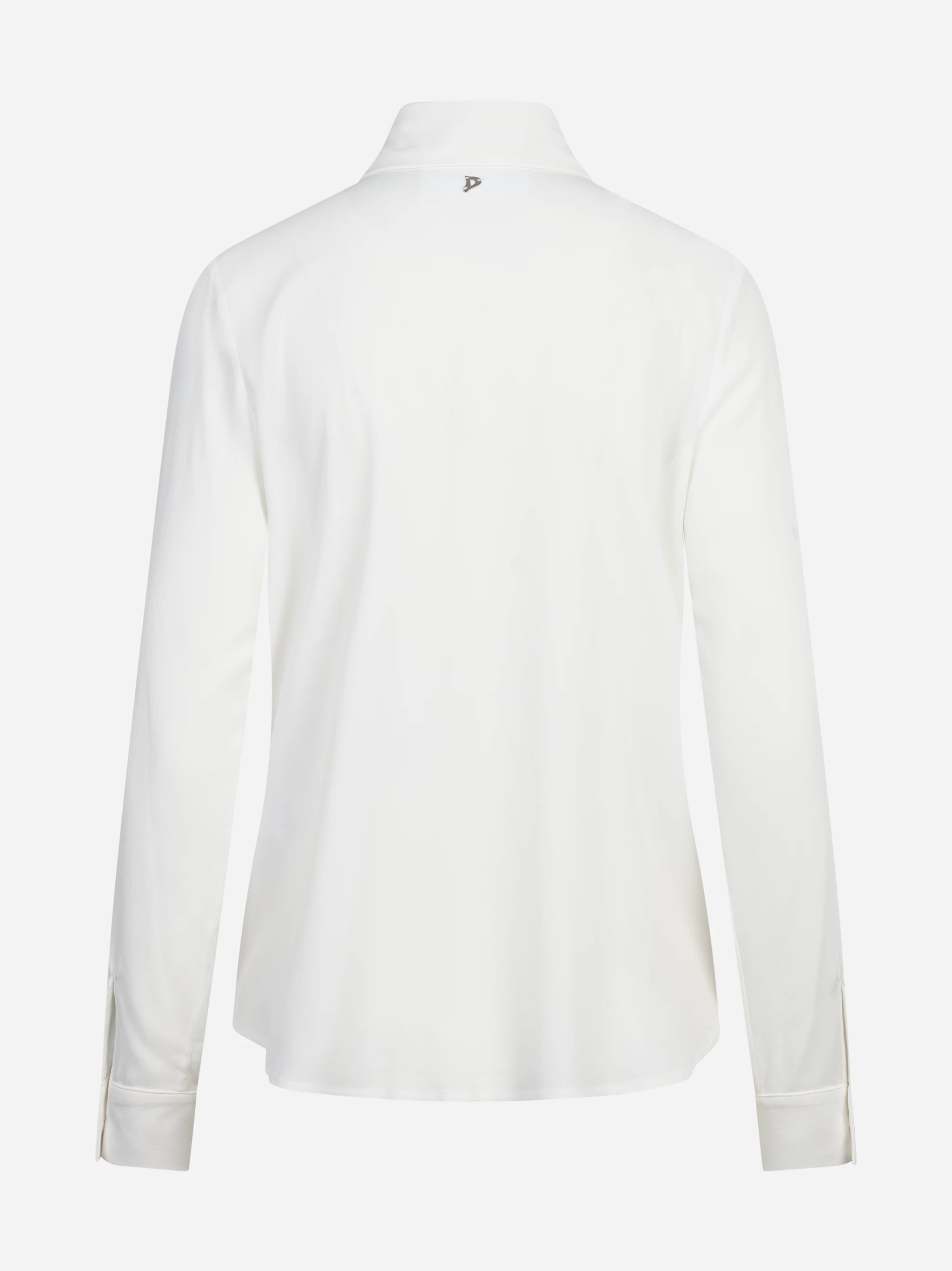 Camicia regular fit in crêpe de Chine misto seta