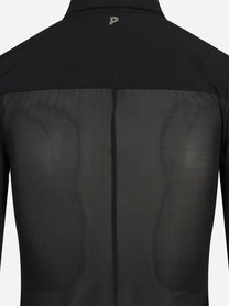 Camicia slim fit in crêpe tulle