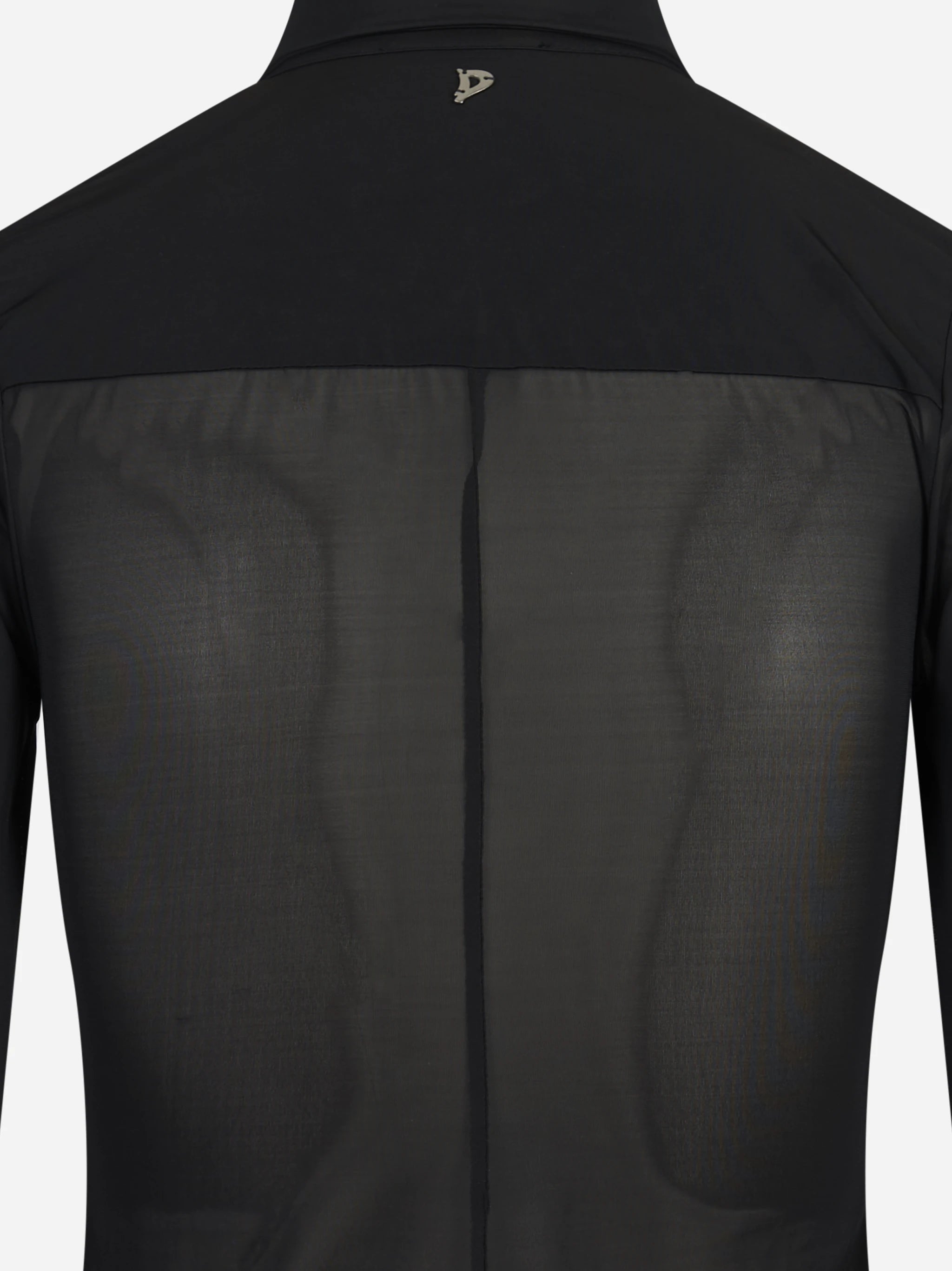 Camicia slim fit in crêpe tulle