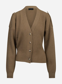 Cardigan pescatore regular-fit marrone