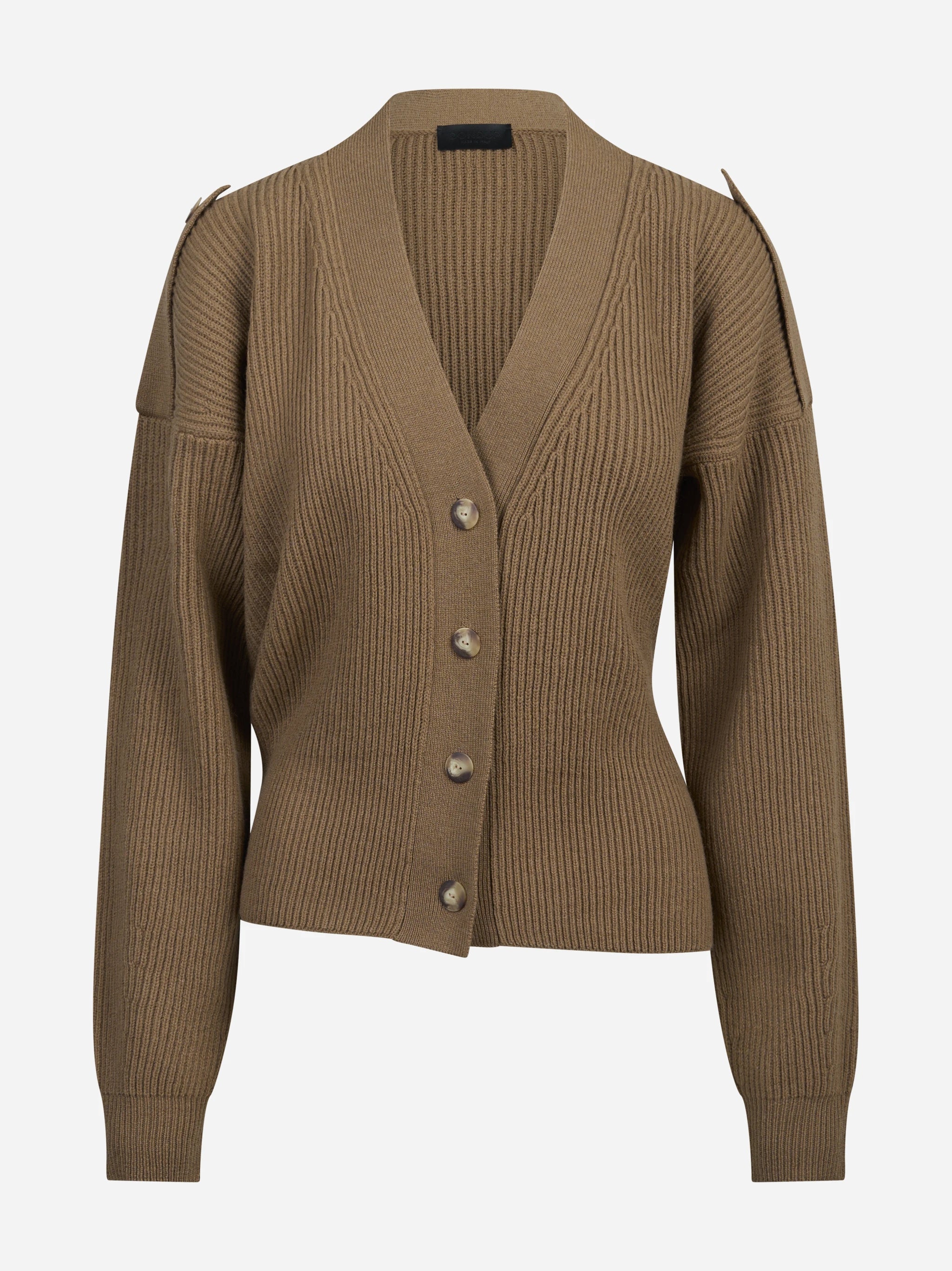 Cardigan pescatore regular-fit marrone