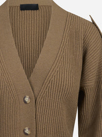 Cardigan pescatore regular-fit marrone
