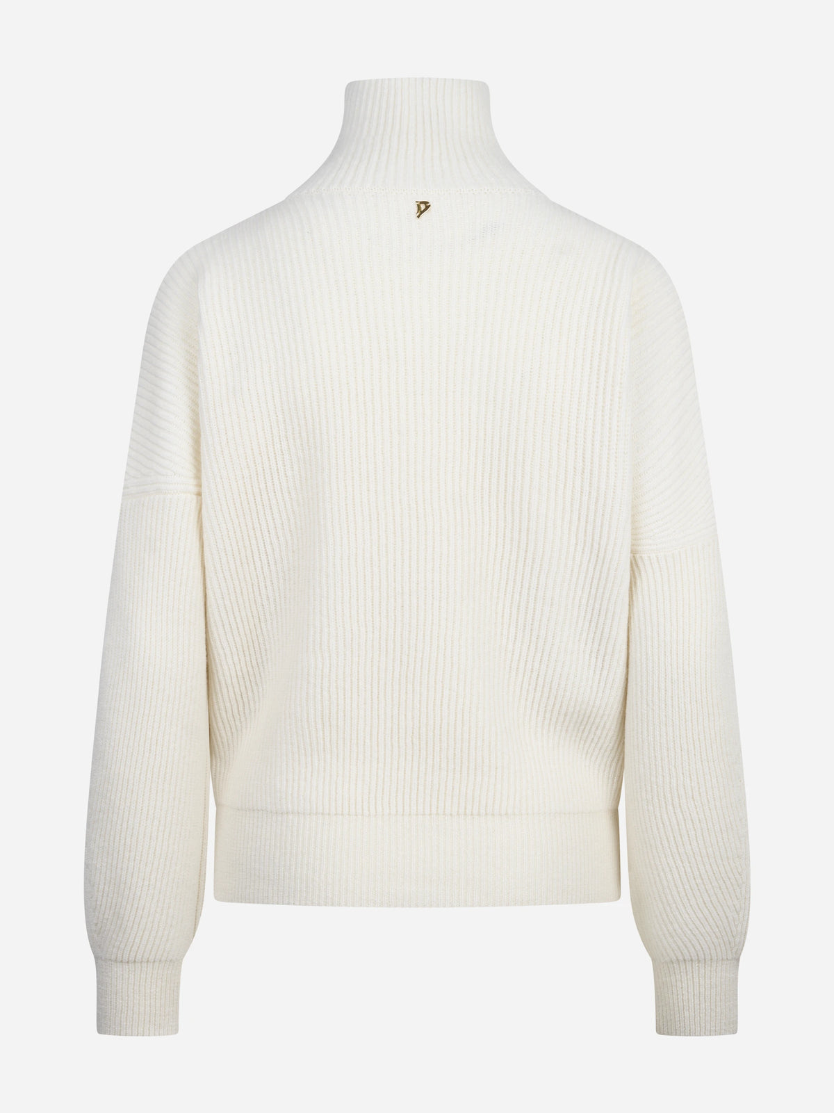 Maglia collo alto regular-fit bianca DONDUP – immagine 2 di 3