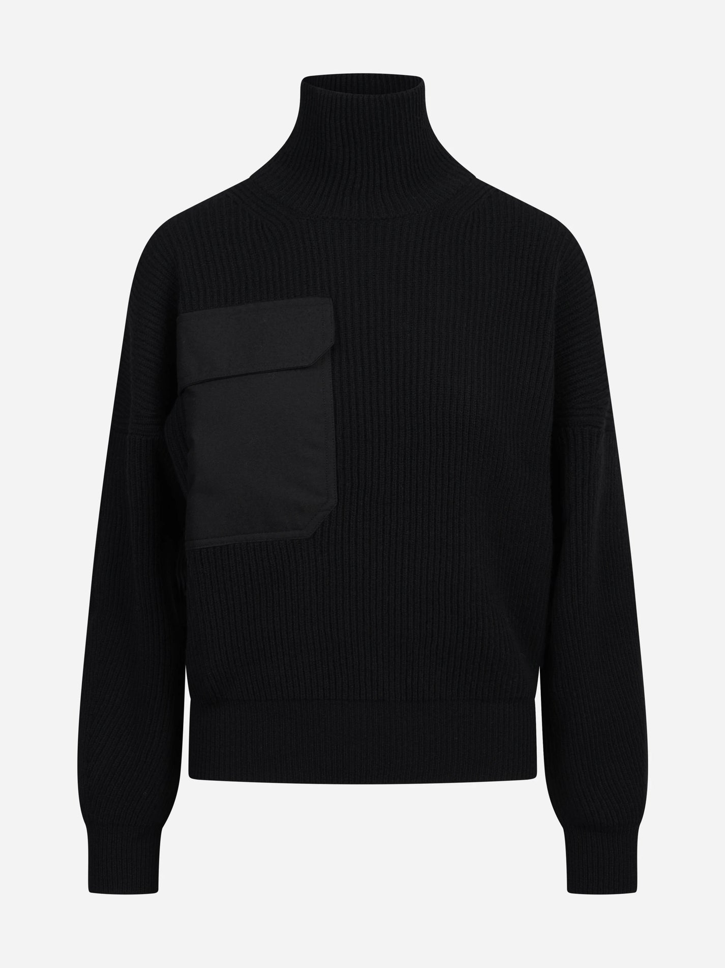 Maglia collo alto regular-fit nera DONDUP – immagine 1 di 3