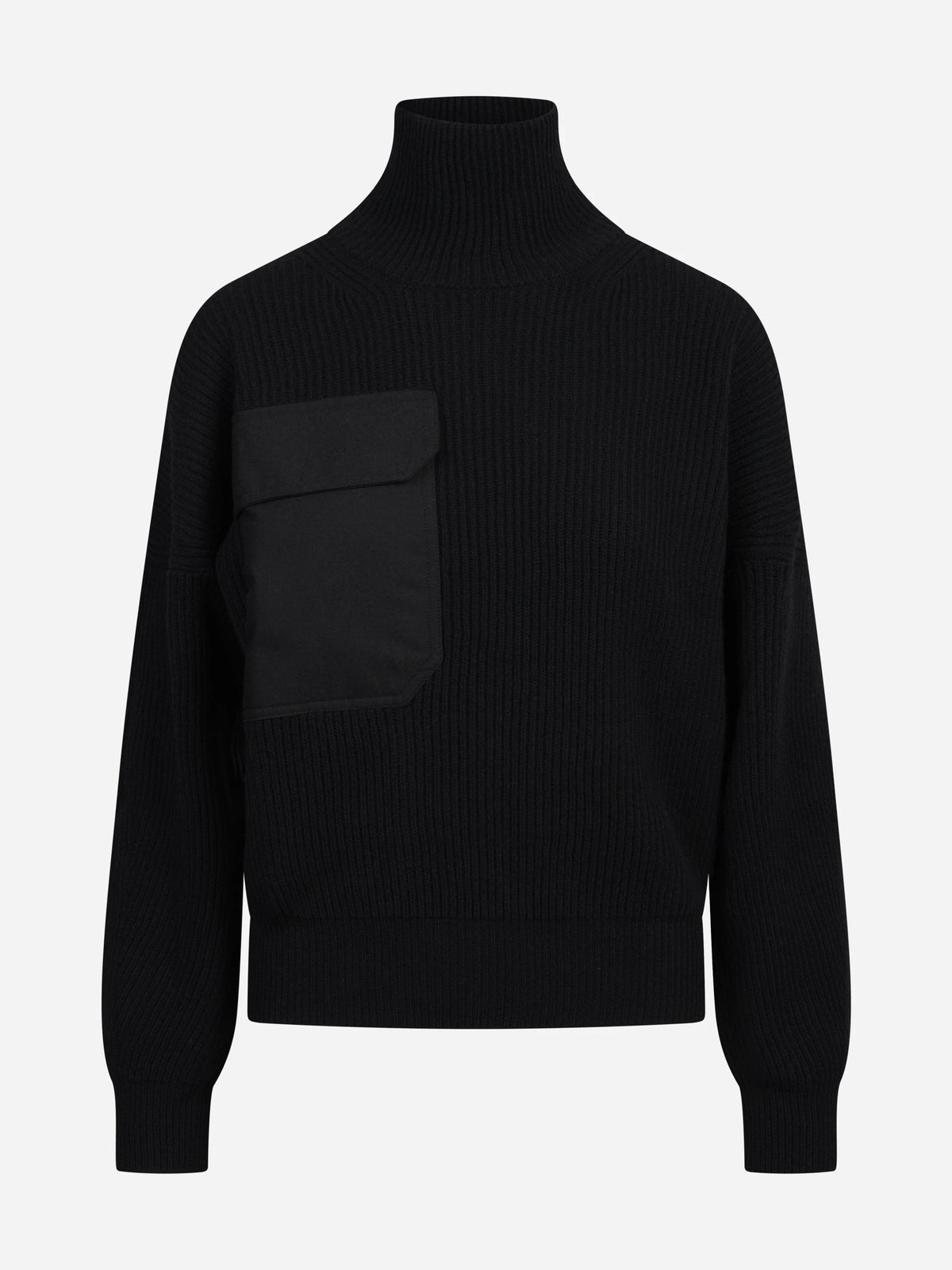 Maglia collo alto regular-fit nera DONDUP – immagine 1 di 3