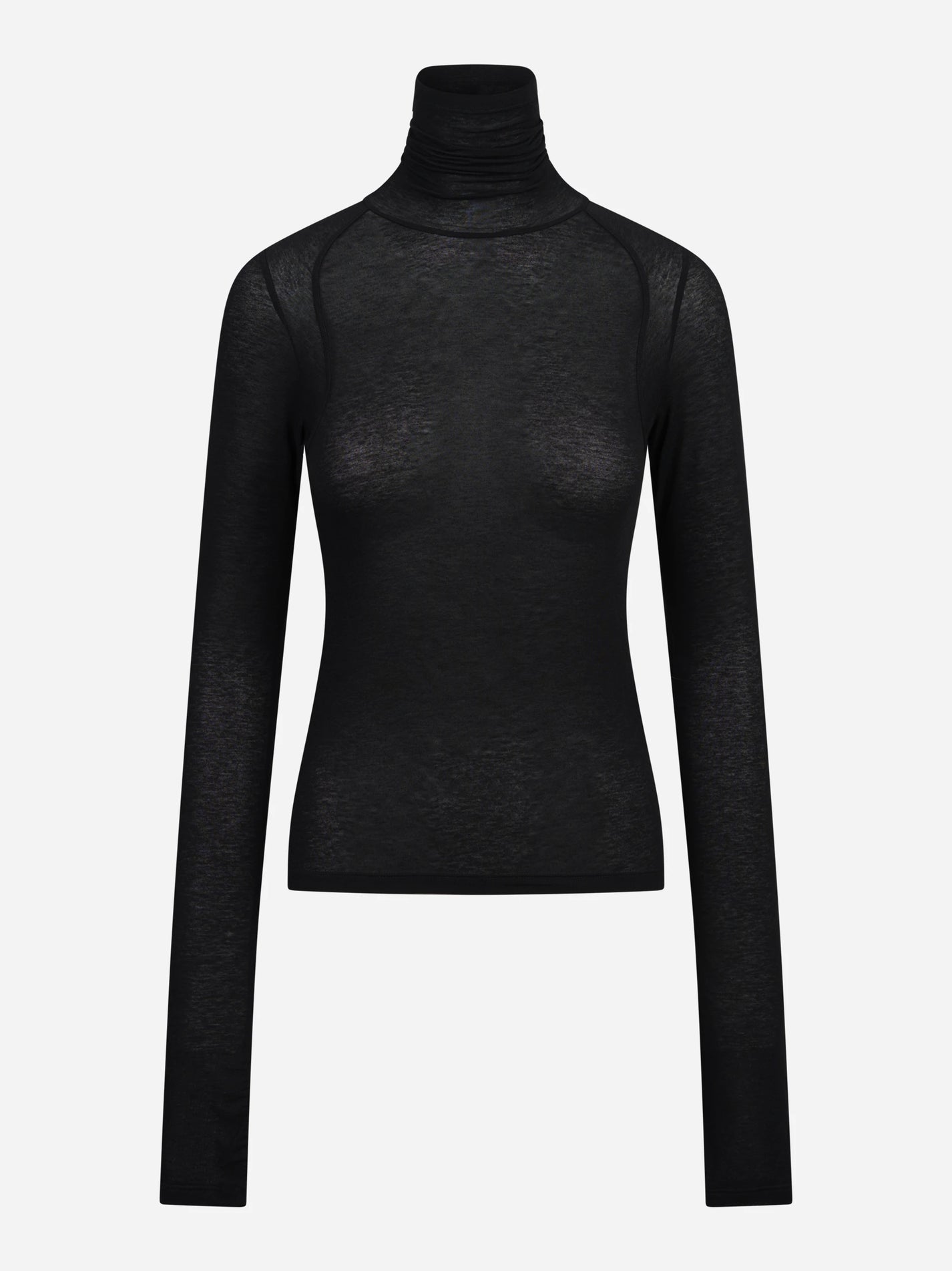 Maglia collo alto slim-fit nera DONDUP – immagine 1 di 3