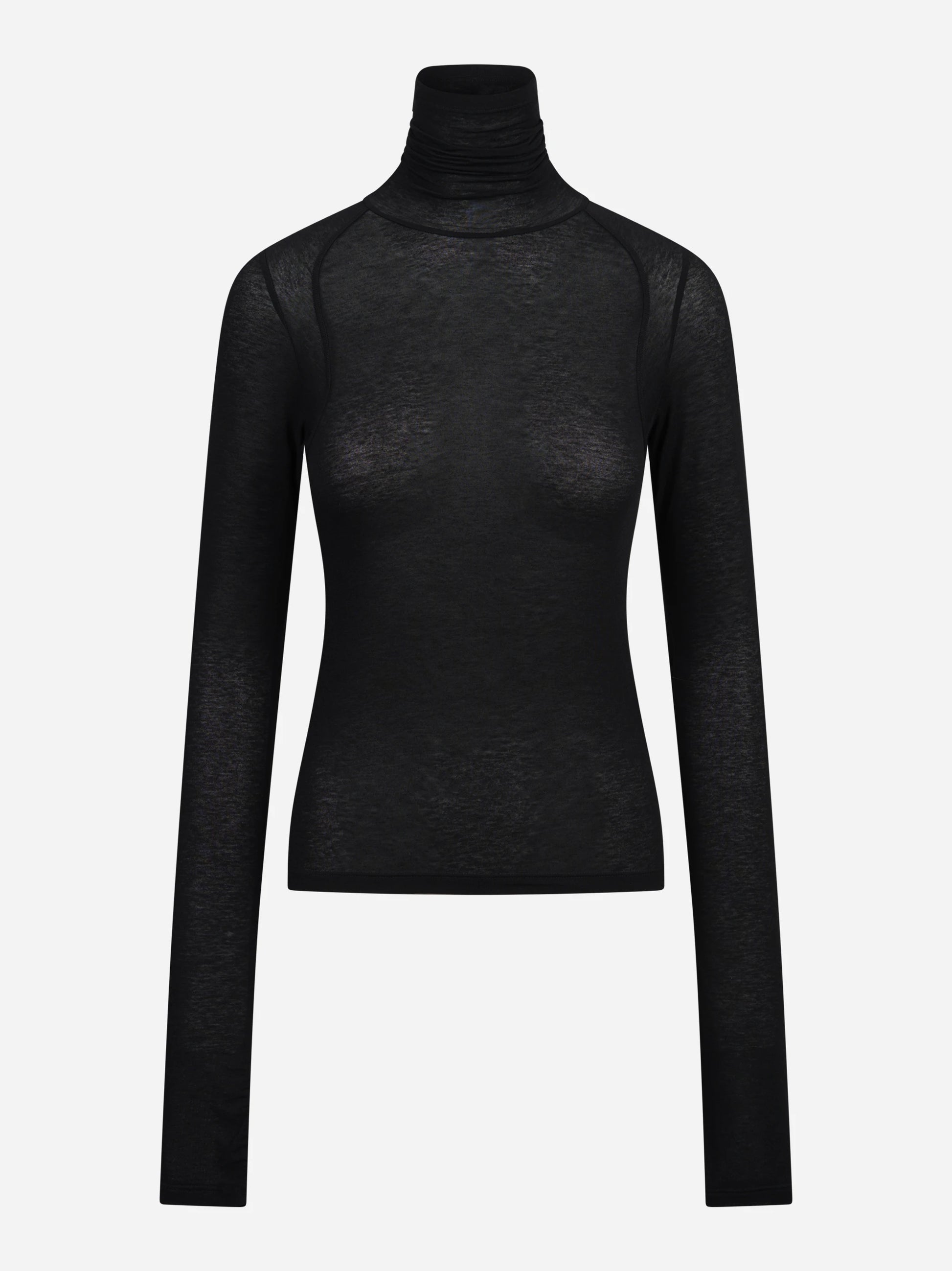 Maglia collo alto slim-fit nera DONDUP – immagine 1 di 3