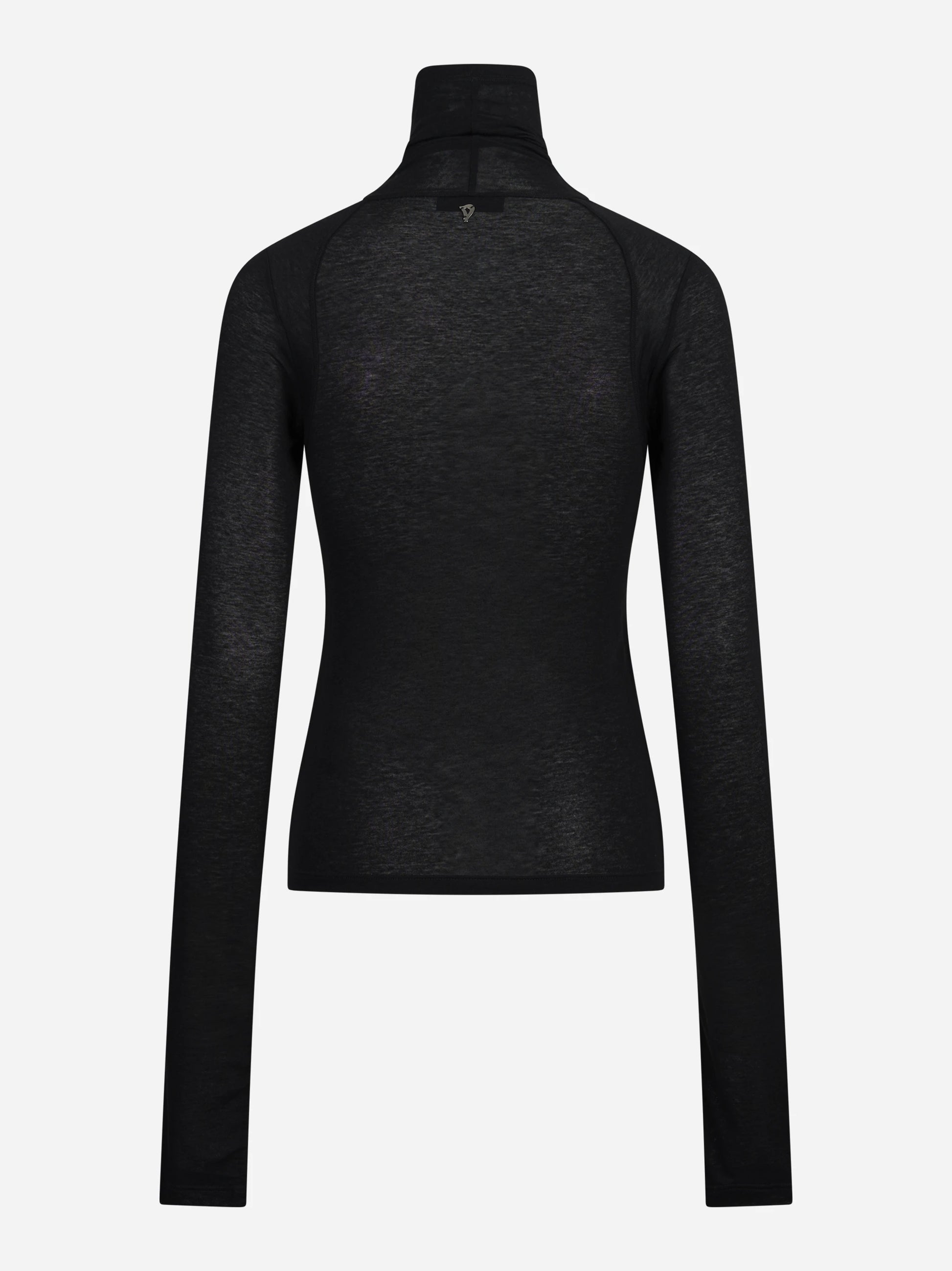 Maglia collo alto slim-fit nera DONDUP – immagine 2 di 3