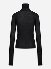 Maglia collo alto slim-fit nera DONDUP – immagine 2 di 3