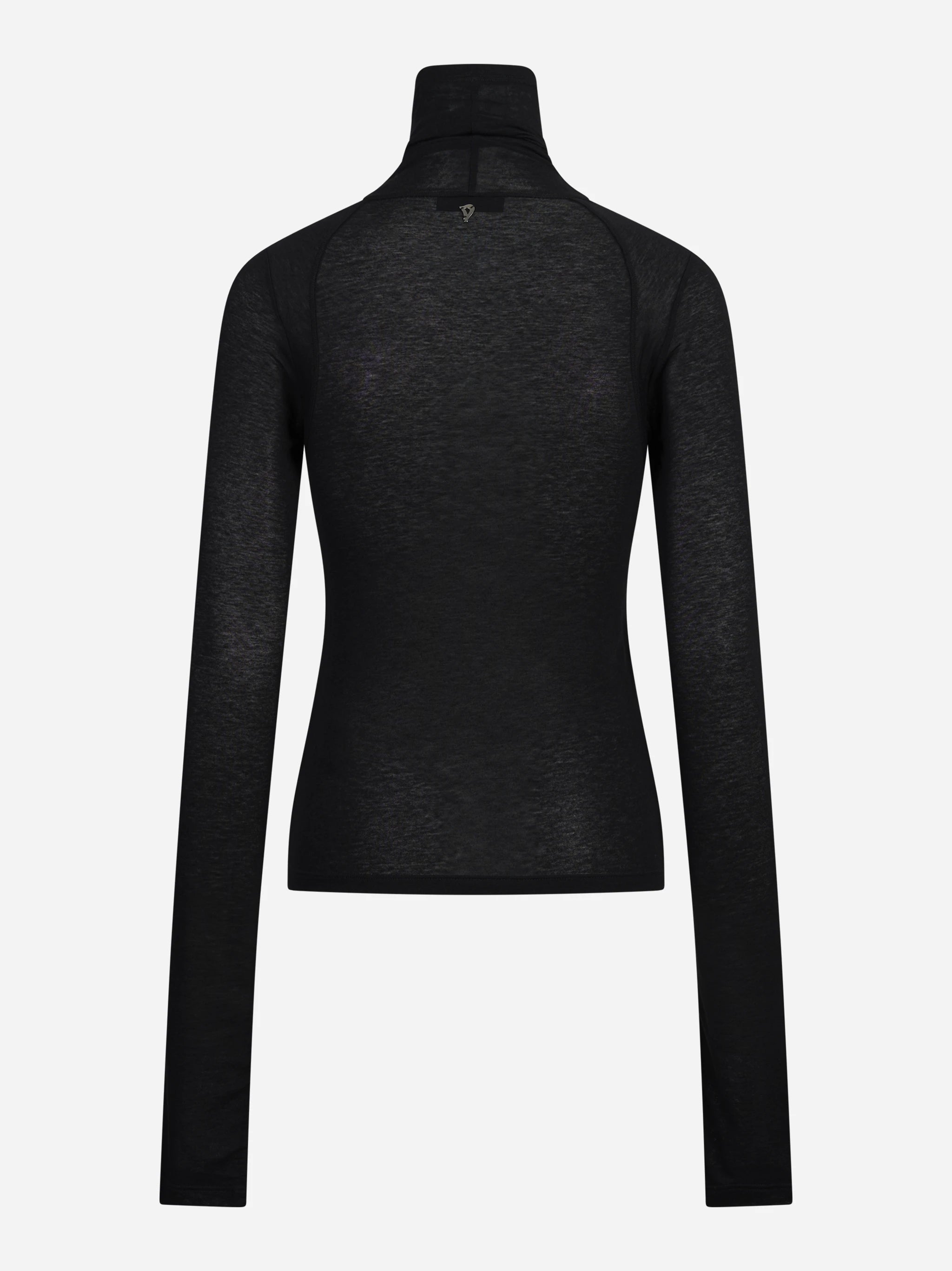 Maglia collo alto slim-fit nera DONDUP – immagine 2 di 3