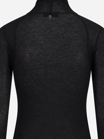 Maglia collo alto slim-fit nera DONDUP – immagine 3 di 3