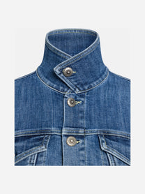 Giacca corta in denim blu - dettaglio del prodotto