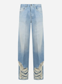 Jeans Jacklyn wide leg in denim fisso