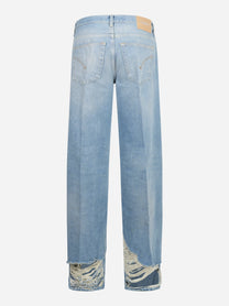Jeans Jacklyn wide leg in denim fisso