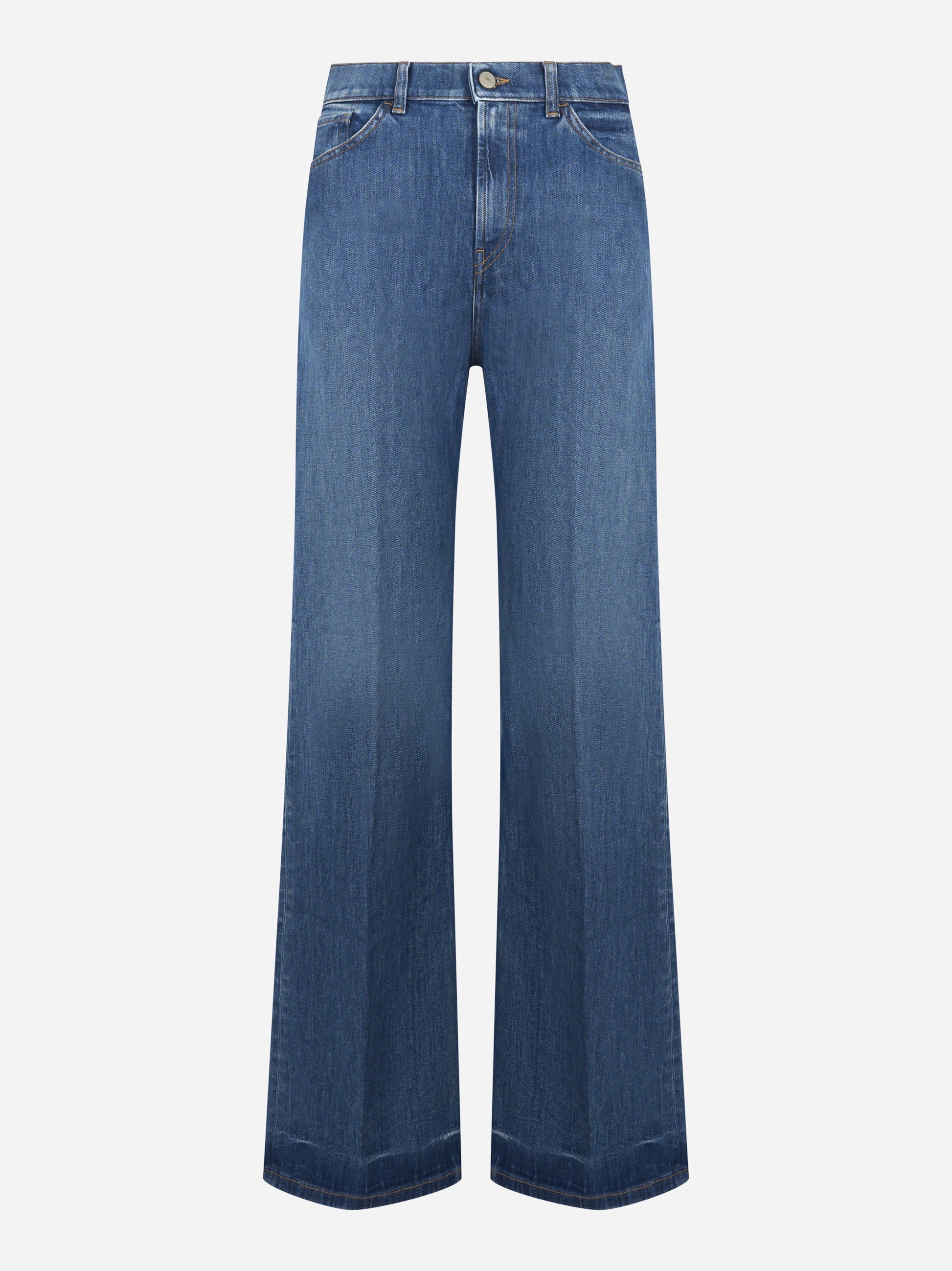 Jeans Amber wide leg in denim stretch