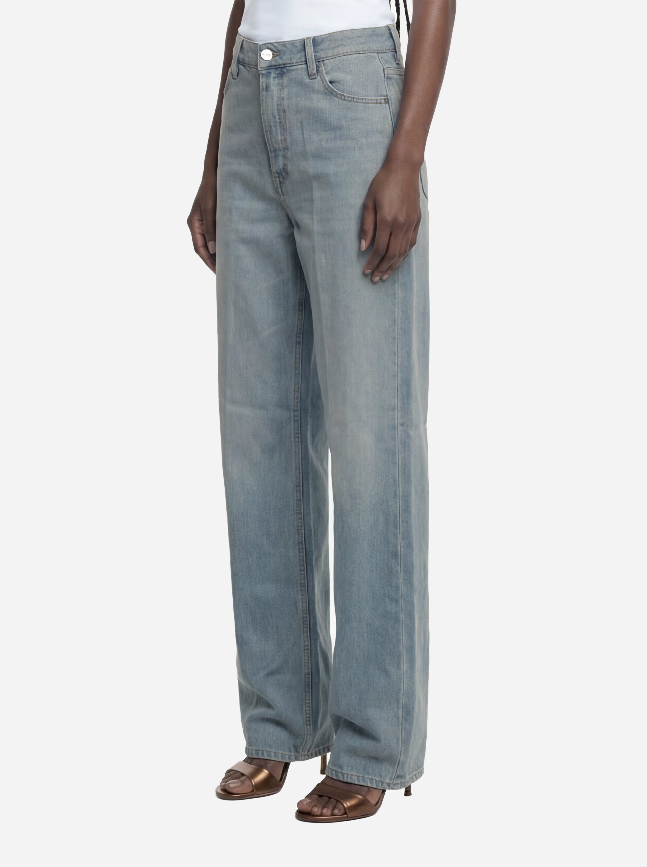 Jeans Dakota loose in denim fermo