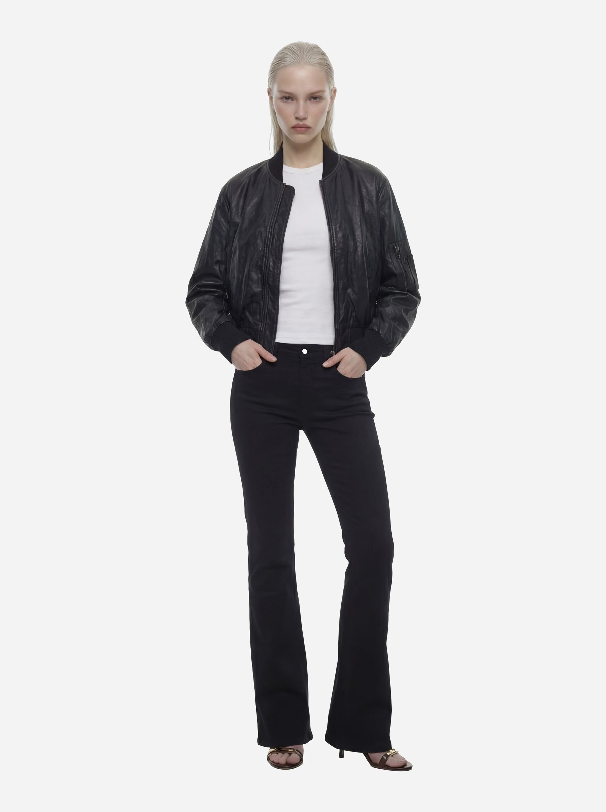 Jeans Karen super skinny bootcut in denim stretch riciclato
