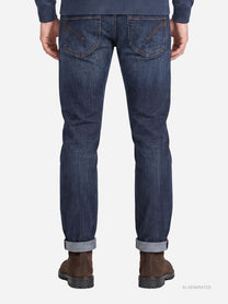 Jeans George slim fit blu - indossato, vista posteriore