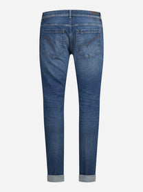 Jeans George slim fit in denim GOTS blu - vista posteriore