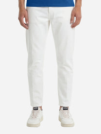 Jeans carrot fit Brighton in denim stretch bianco