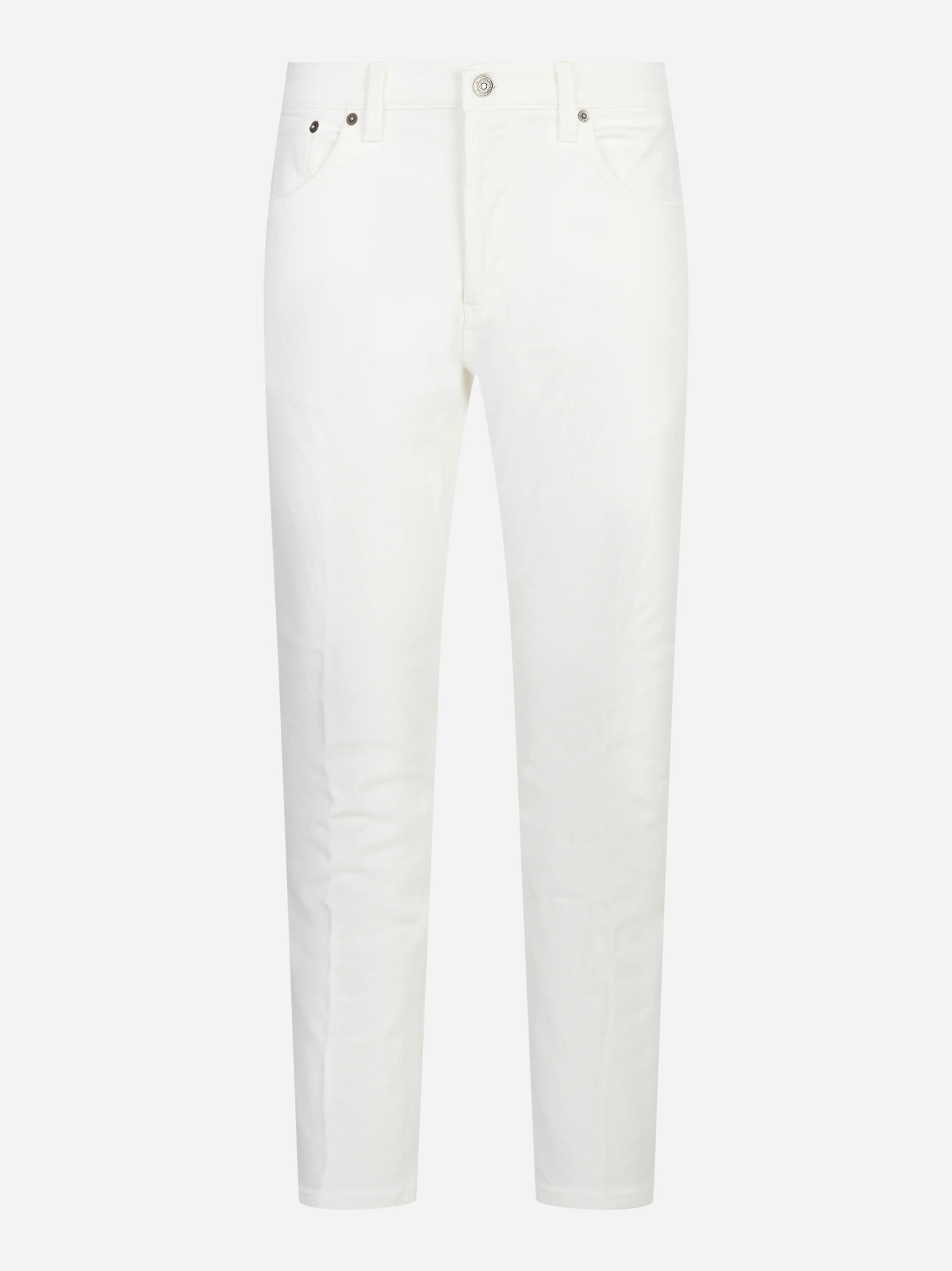 Jeans carrot fit Brighton in denim stretch bianco