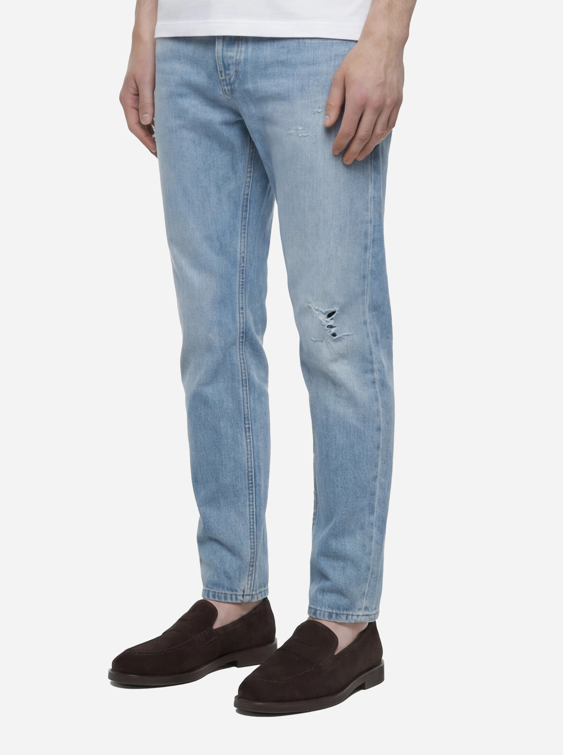 Jeans carrot fit Brighton in denim fermo