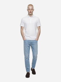 Jeans carrot fit Brighton in denim fermo
