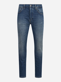 Jeans Brighton carrot fit blu - vista frontale