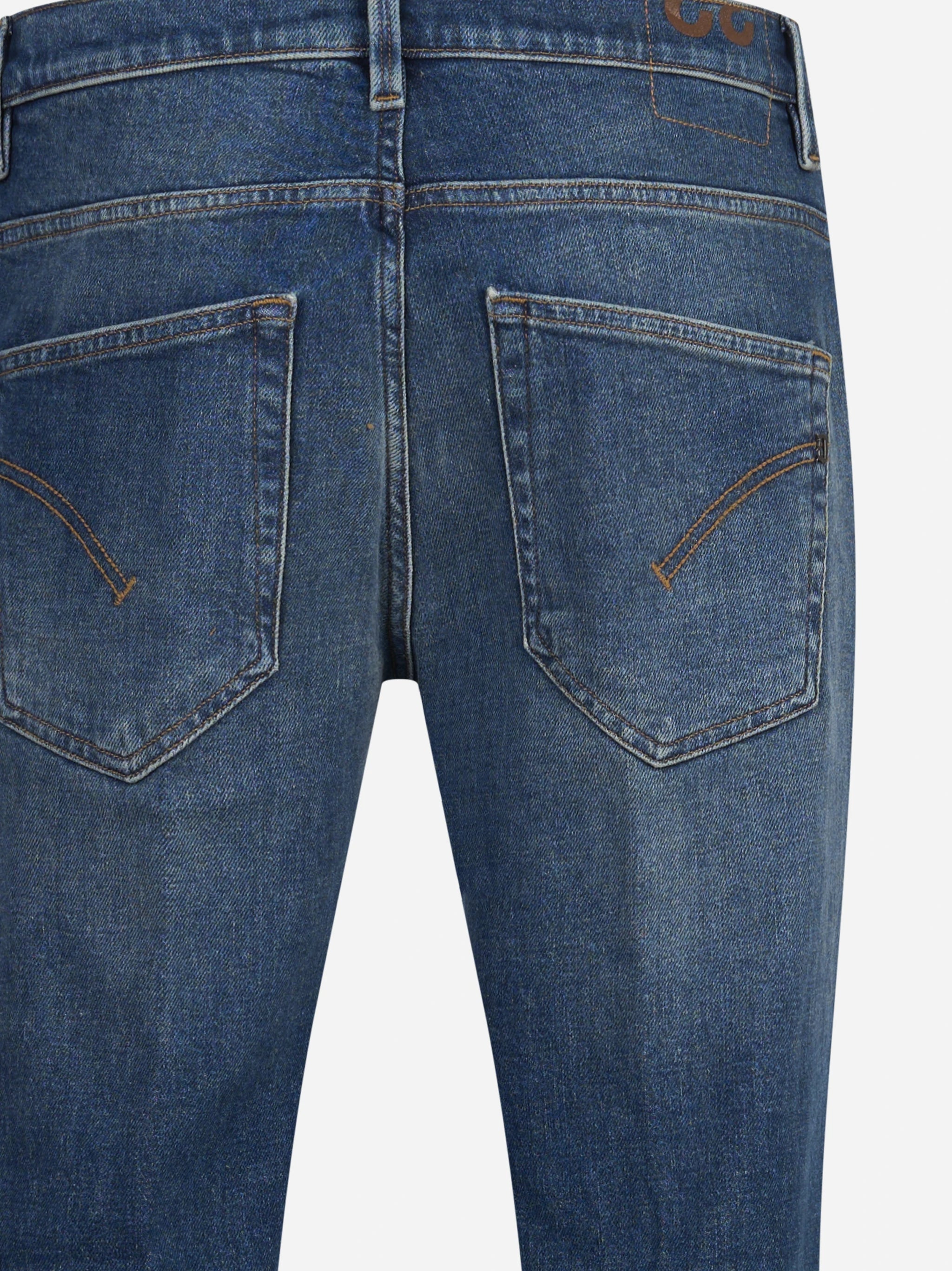 Jeans Brighton carrot fit blu - vista laterale e dettagli
