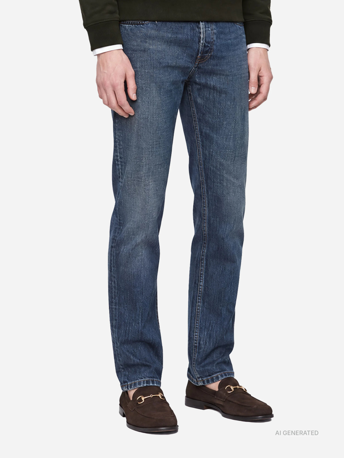 Jeans Dian slim fit blu - dettaglio indossato
