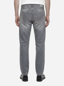 Jeans loose fit Ervin in denim fermo grigio