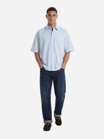 Jeans loose fit Erwin in denim fermo blu